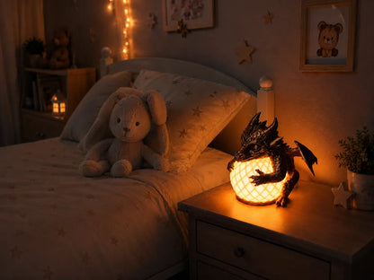 Dragon Night Light – Cozy Bedside Lamp | Ejderha Gece Lambası