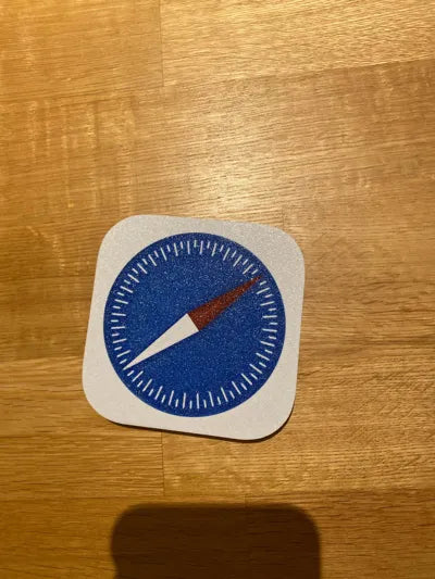 Apple Safari Logo – Dekoratif Masaüstü ve Duvar Süsü