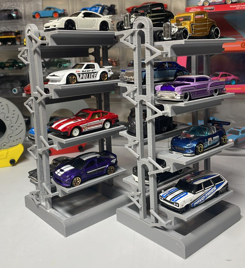 Elevator Diecast Display – 1:64 Ölçekli Diecast Araç Sergileme Standı